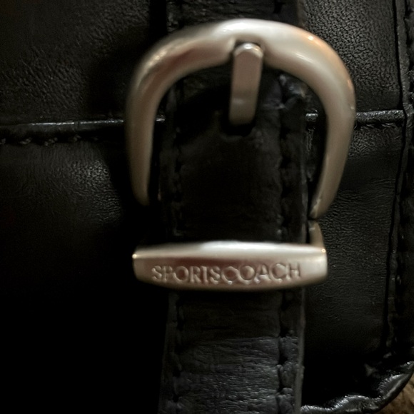 Coach Sports Coach Vintage  black leather backpack with silver hardware - Picture 6 of 10